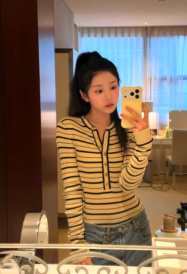 Classic Striped Women's Top - Comfortable and Stylish