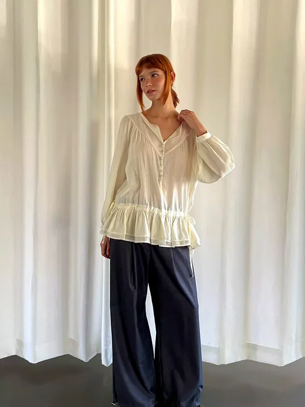 Lightweight and Flowing Women's Top, Exuding Elegance