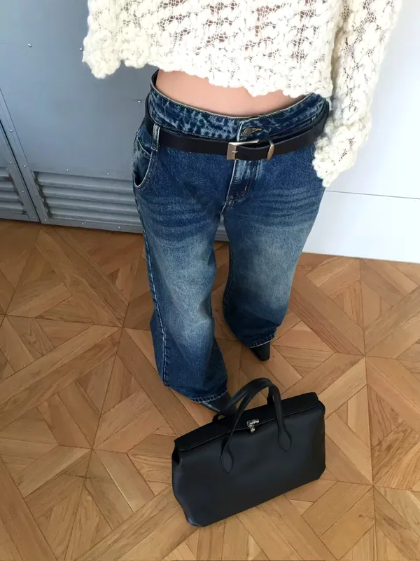 Fashionable Loose Denim Jeans - Comfortable and Versatile to Showcase Your Charm