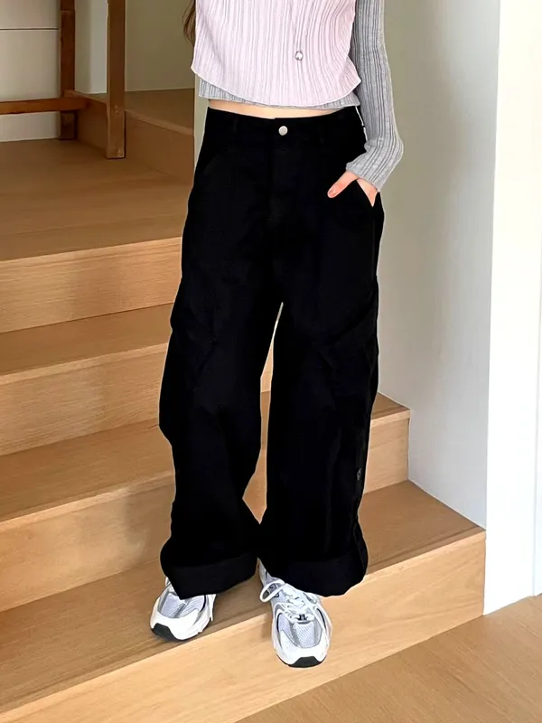 Stylish Casual Black Pants - Comfortable and Versatile