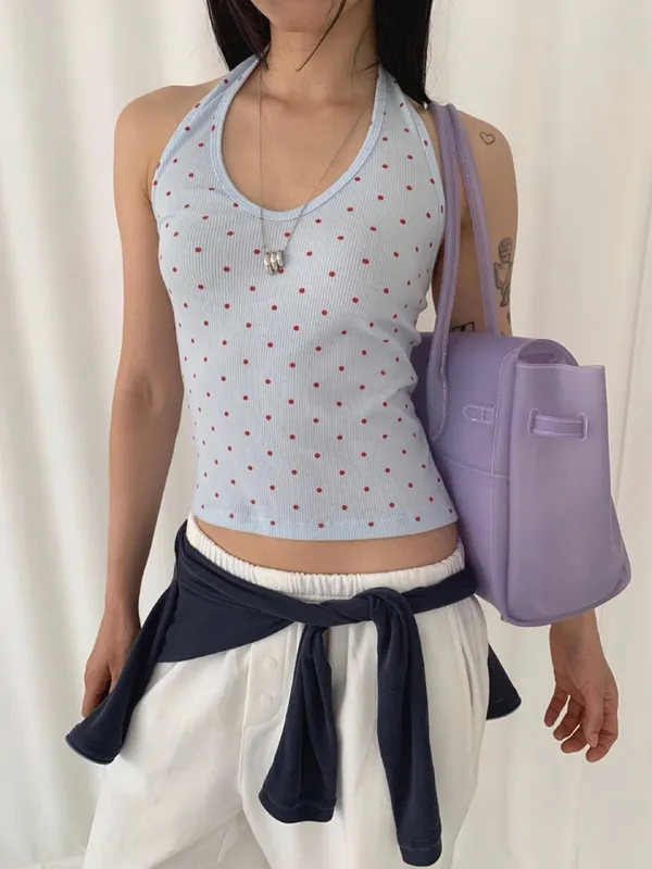 Fresh Little Red Dot Cami Top, A Summer Essential