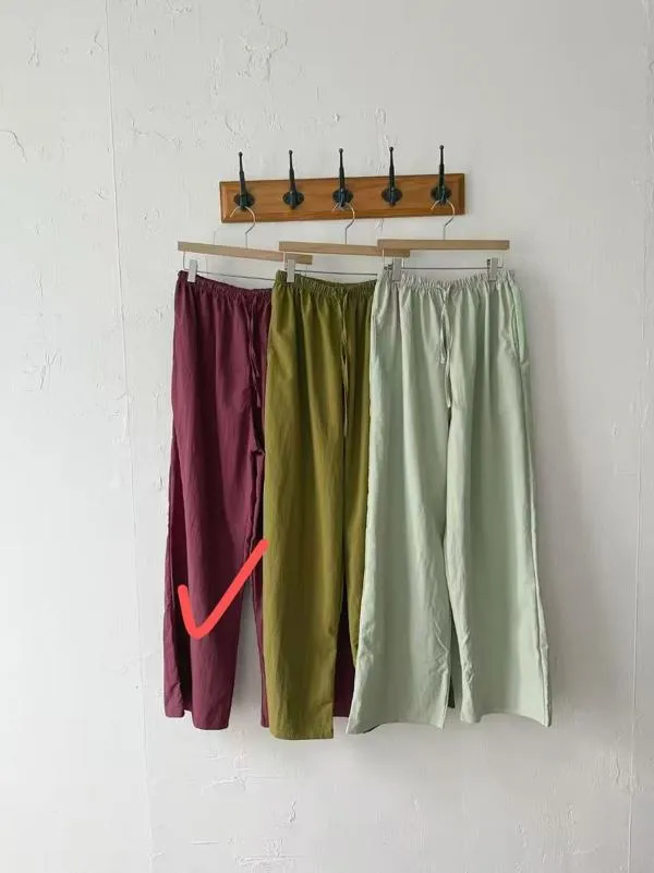 Loose Casual Long Pants, Lightweight and Breathable for Spring and Summer