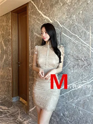 Elegant Lace-Panel Bodycon Dress