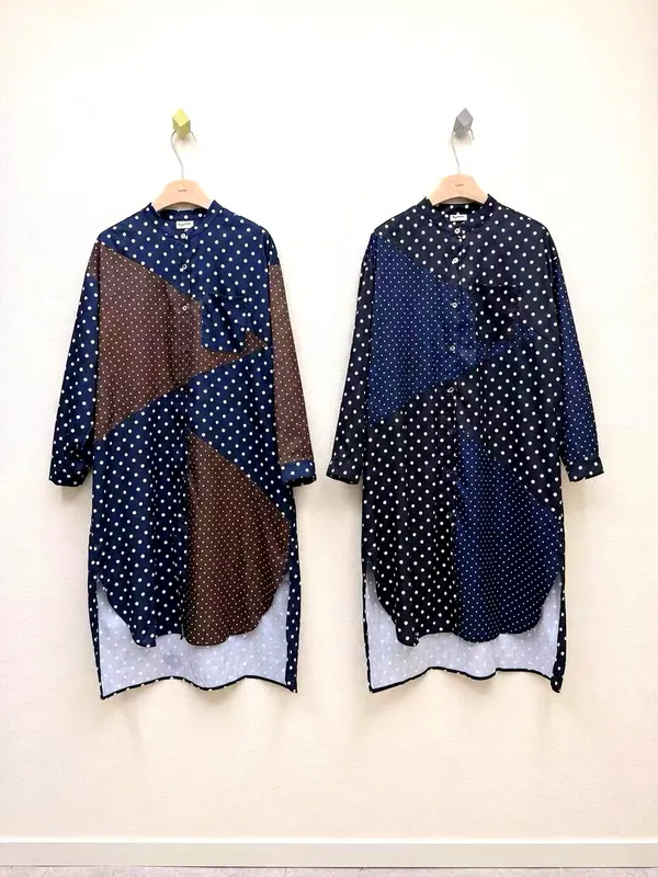 Stylish Polka Dot Spliced Long Dress - Elegance Redefined