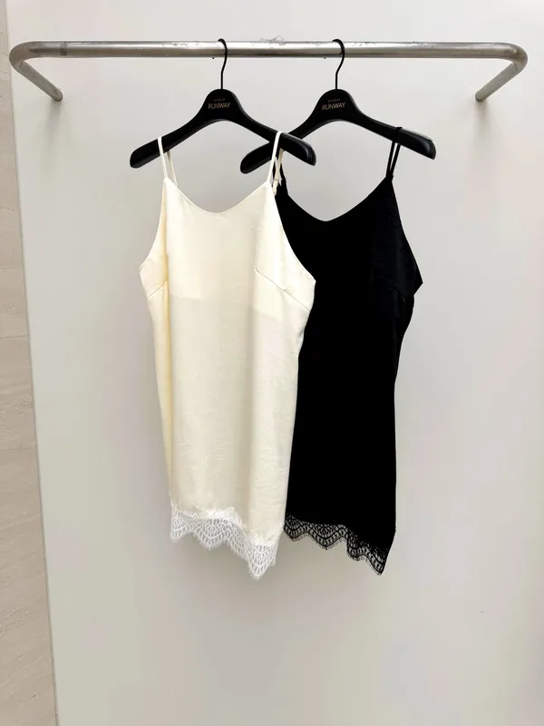 Elegant Lace Trim Cami Top, Lightweight and Comfortable