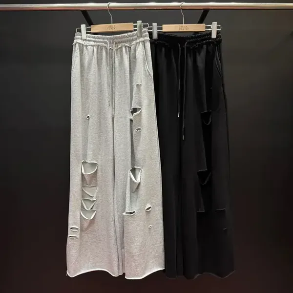 Stylish Ripped Loose Fit Sports Pants
