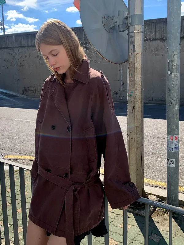 Stylish Casual Women's Jacket with Double-Breasted Design for Elegant Vibes