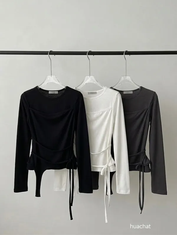 Fashionable Versatile Long Sleeve Top, Perfect for Spring and Autumn Outfits