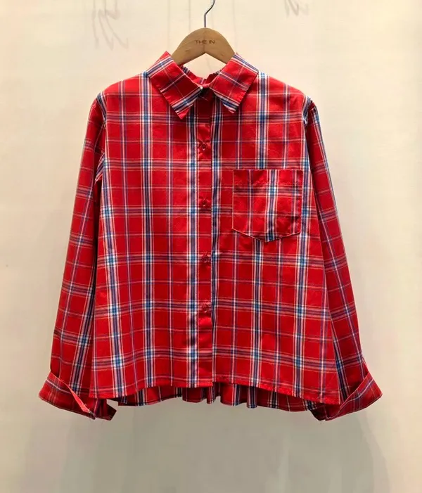 Stylish Plaid Shirt - Comfortable and Versatile to Showcase Your Unique Charm