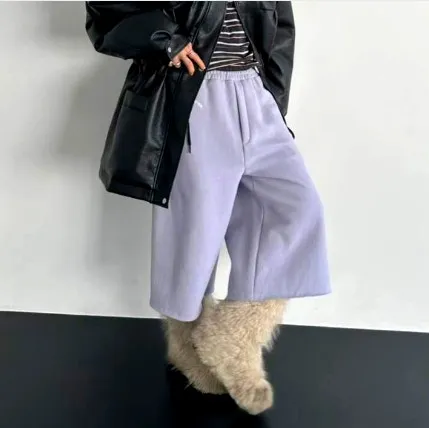 Stylish Casual Purple Shorts, Comfortable and Versatile