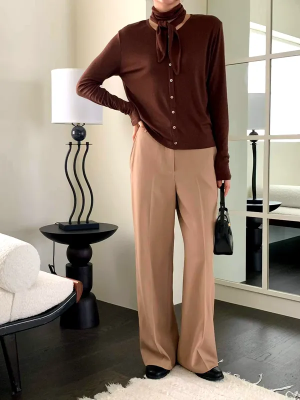 Elegant Slim-Fit Women's Dress Pants - Comfortable and Stylish