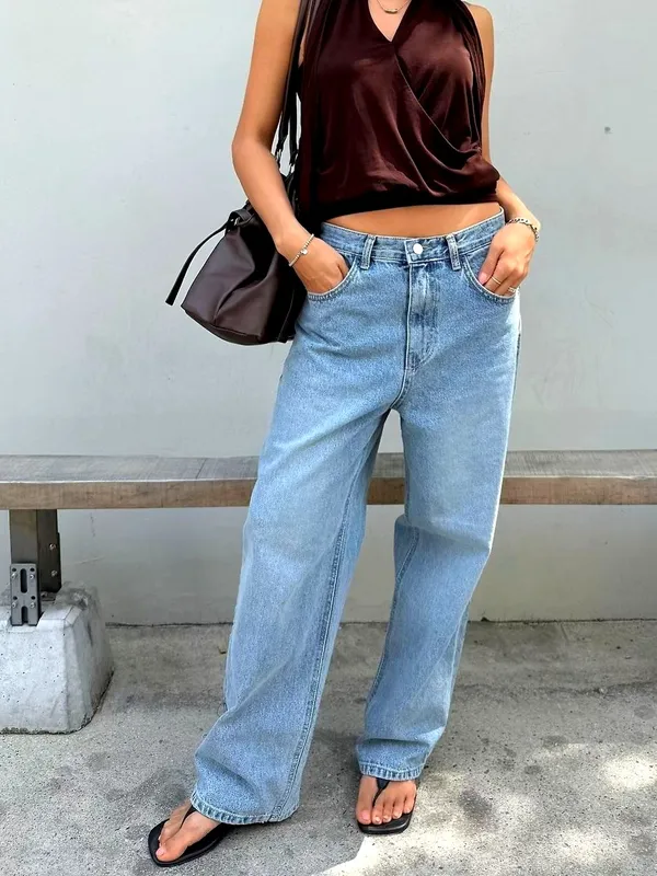 Trendy Casual Women's Loose Denim Jeans