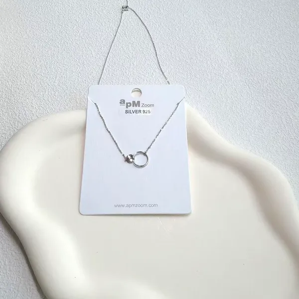 Minimalist 925 Silver Necklace - Fashionable and Versatile