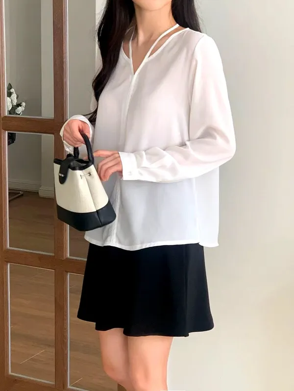 상쾌하고 통기성이 좋은 여성 탑, 우아하고 다재다능한