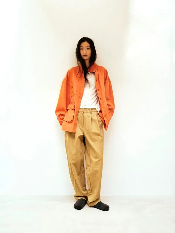 Stylish Casual Women's Jacket in Eye-Catching Orange