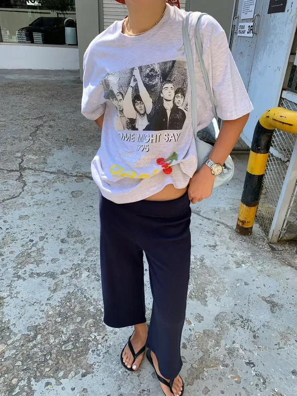 Trendy Printed Loose T-Shirt, Comfortable Casual Style Discount