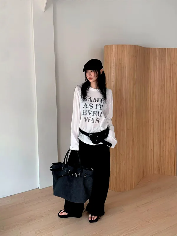 Fashionable Printed Long Sleeve T-Shirt, Comfortable and Versatile