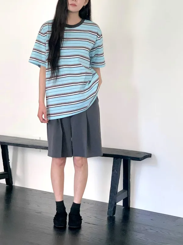 Fashionable Striped Women's Top - Fresh and Comfortable