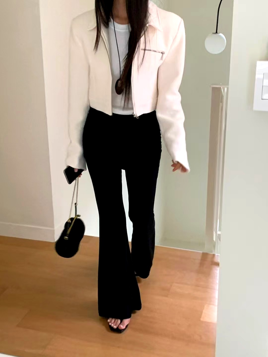 패션 하이웨이스트 여성 바지, 슬림 디자인