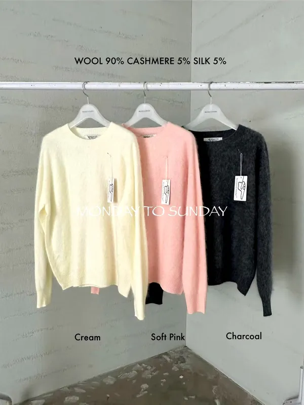 Comfortable Soft Sweater, 90% Wool, 5% Cashmere, 5% Silk