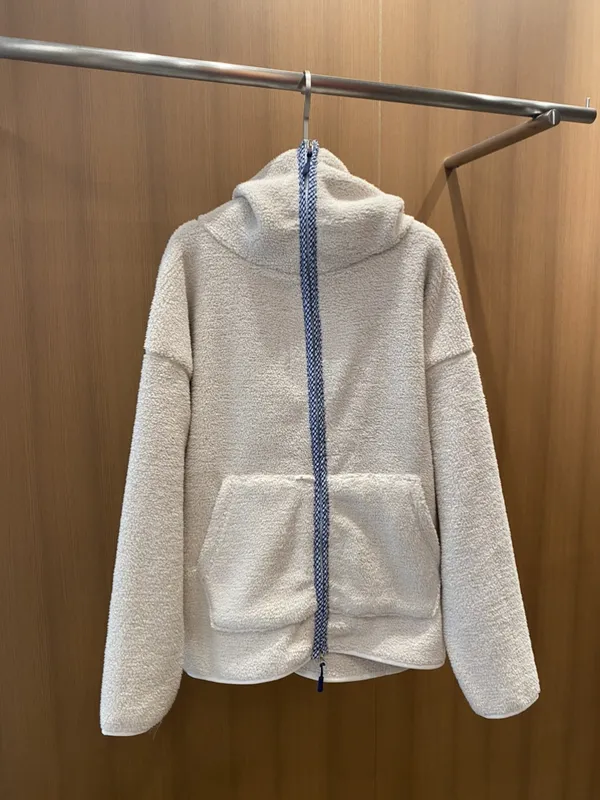 Stylish and Comfortable Plush Hooded Jacket