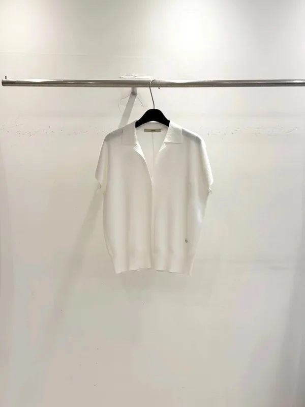 Minimalist White Women's Top, Lightweight and Breathable