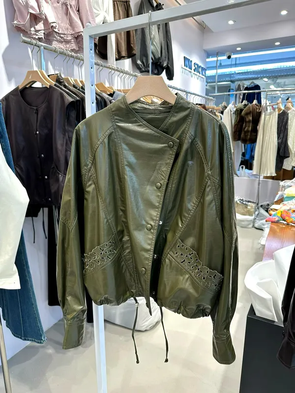 Stylish Women's Jacket, Elegant Leather Design, Perfect Match