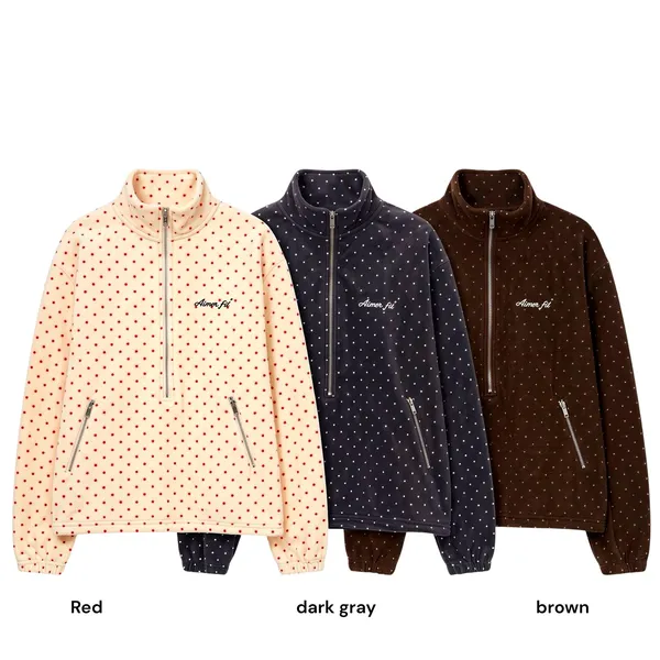 Stylish Polka Dot Hoodie - Comfortable and Warm for Fall and Winter