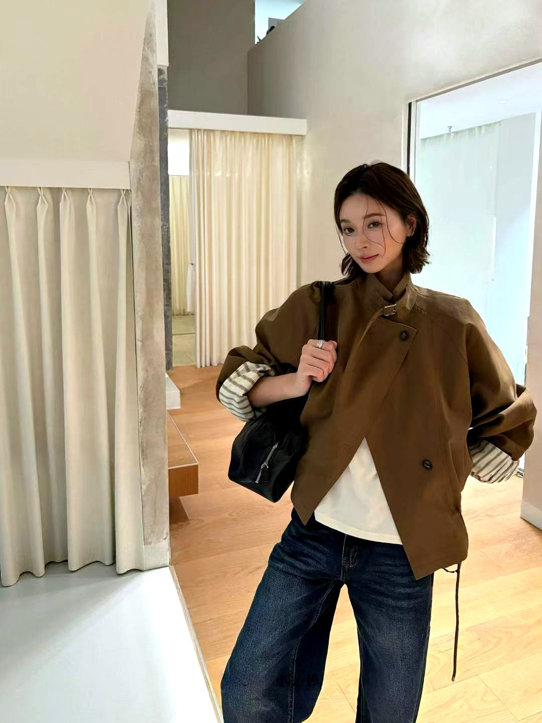 패셔너블 루즈 여성 자켓 - 우아한 캐주얼 스타일