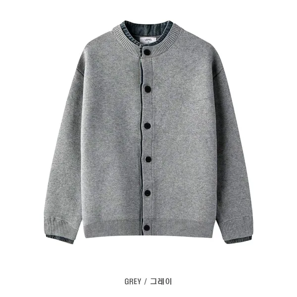 Fashionable Men's Knitted Cardigan Jacket, Comfortable and Versatile