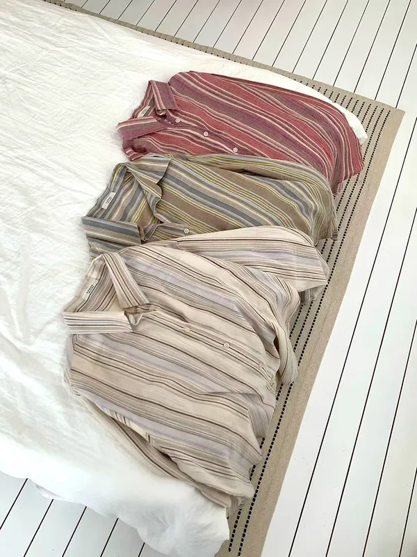 Stylish Striped Shirt, Effortlessly Matches Various Styles
