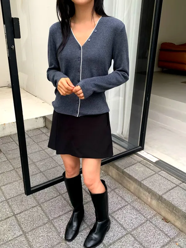 時尚簡約女裝開衫，優雅氣質，百搭單品