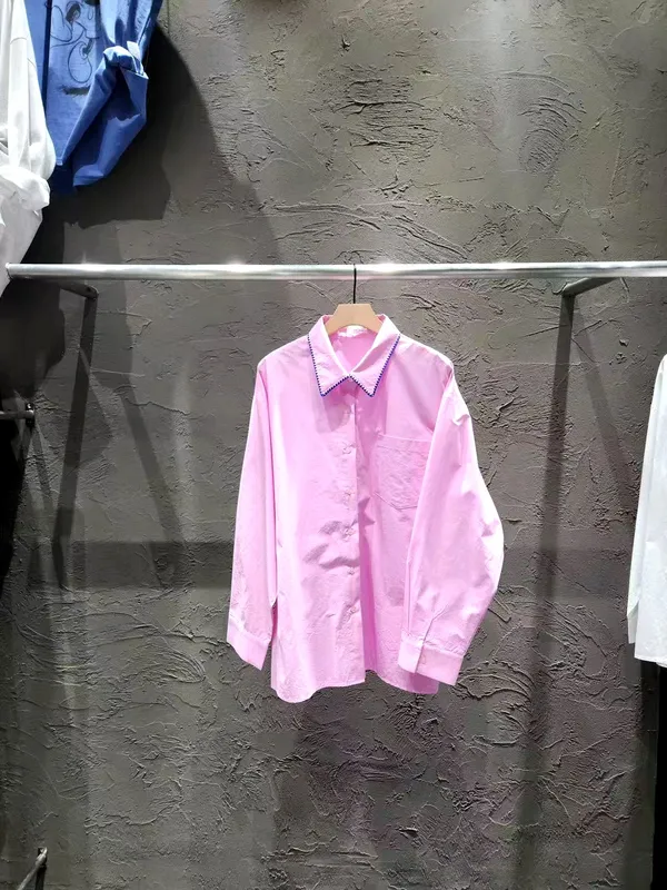 Fresh Pink Shirt - Elegant Style for Spring and Summer