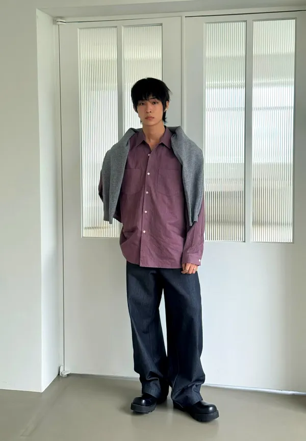 Stylish Men's Long Sleeve Shirt - Comfortable and Breathable for Casual Occasions