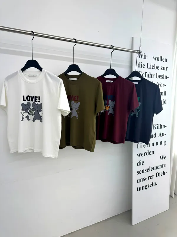 Cute Cartoon Printed Short Sleeve T-Shirt, Fashionable Casual Style