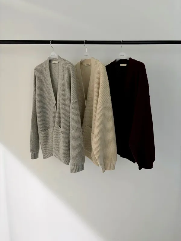 Kardigan Knit Longgar Bergaya, Selesa dan Serbaguna