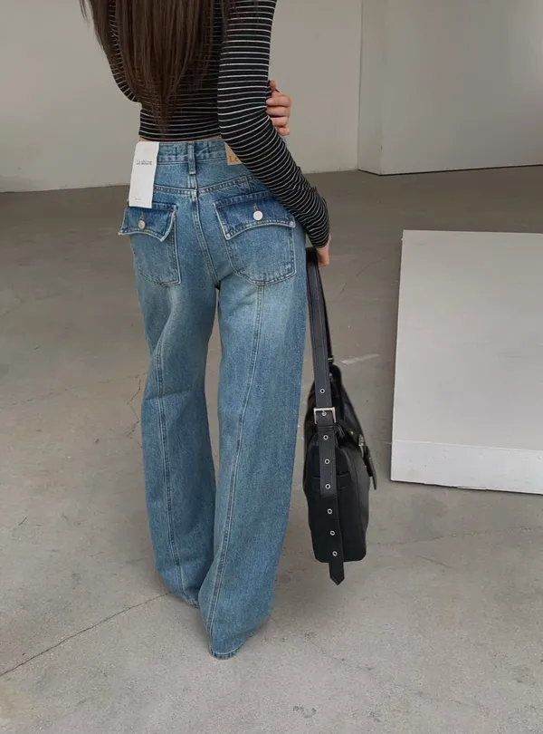 Fashionable Loose Denim Pants, Comfortable and Versatile to Showcase Your Unique Charm