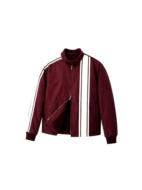 Stylish Men's Color Block Striped Jacket