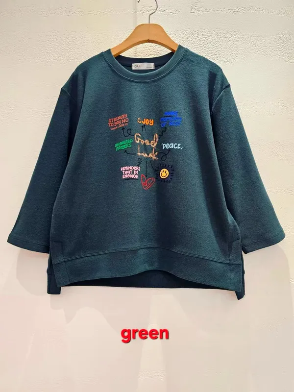 เสื้อฮู้ด刺绣แฟชั่น สไตล์สบายๆ
