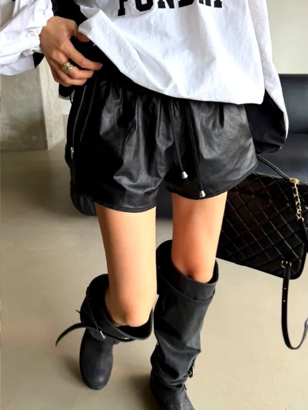 Stylish Casual Leather Shorts to Showcase Your Unique Charm