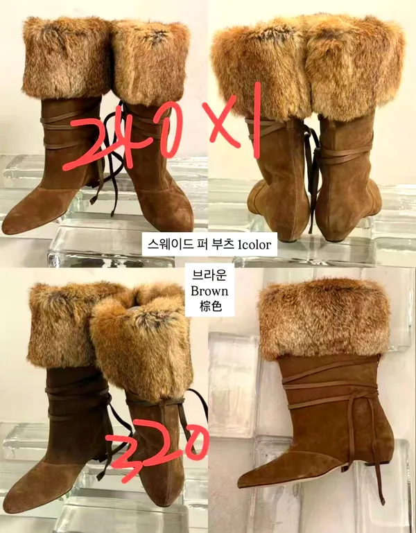 Stylish Women's Plush Boots - Elegant and Comfortable
