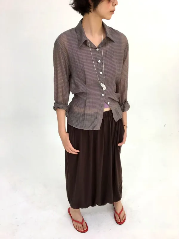 Lightweight Breathable Checked Shirt for Women