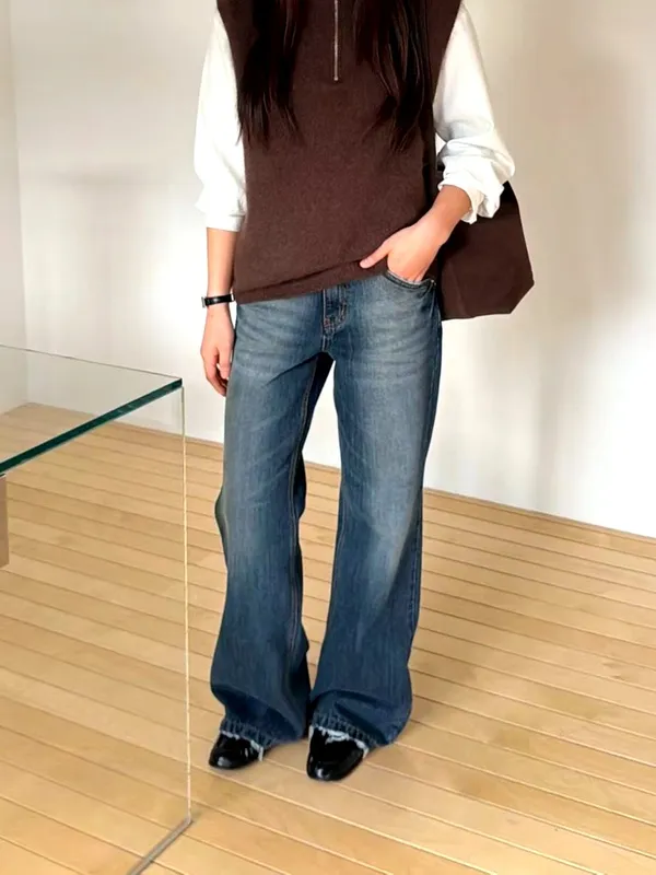 Trendy Loose-Fit Jeans, Comfortable and Versatile to Showcase Your Unique Charm