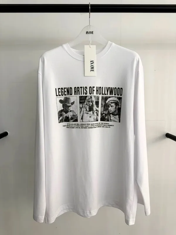 Classic Hollywood Artist Print Long Sleeve T-Shirt