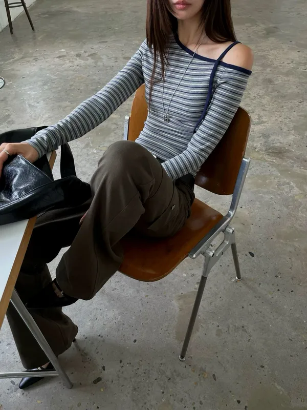Fashionable Striped Women's Top, Comfortable and Breathable, Perfect Match