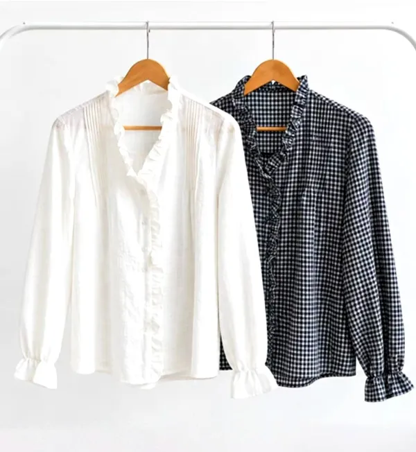 Elegant Lace Trim Shirt, Fashion Versatile