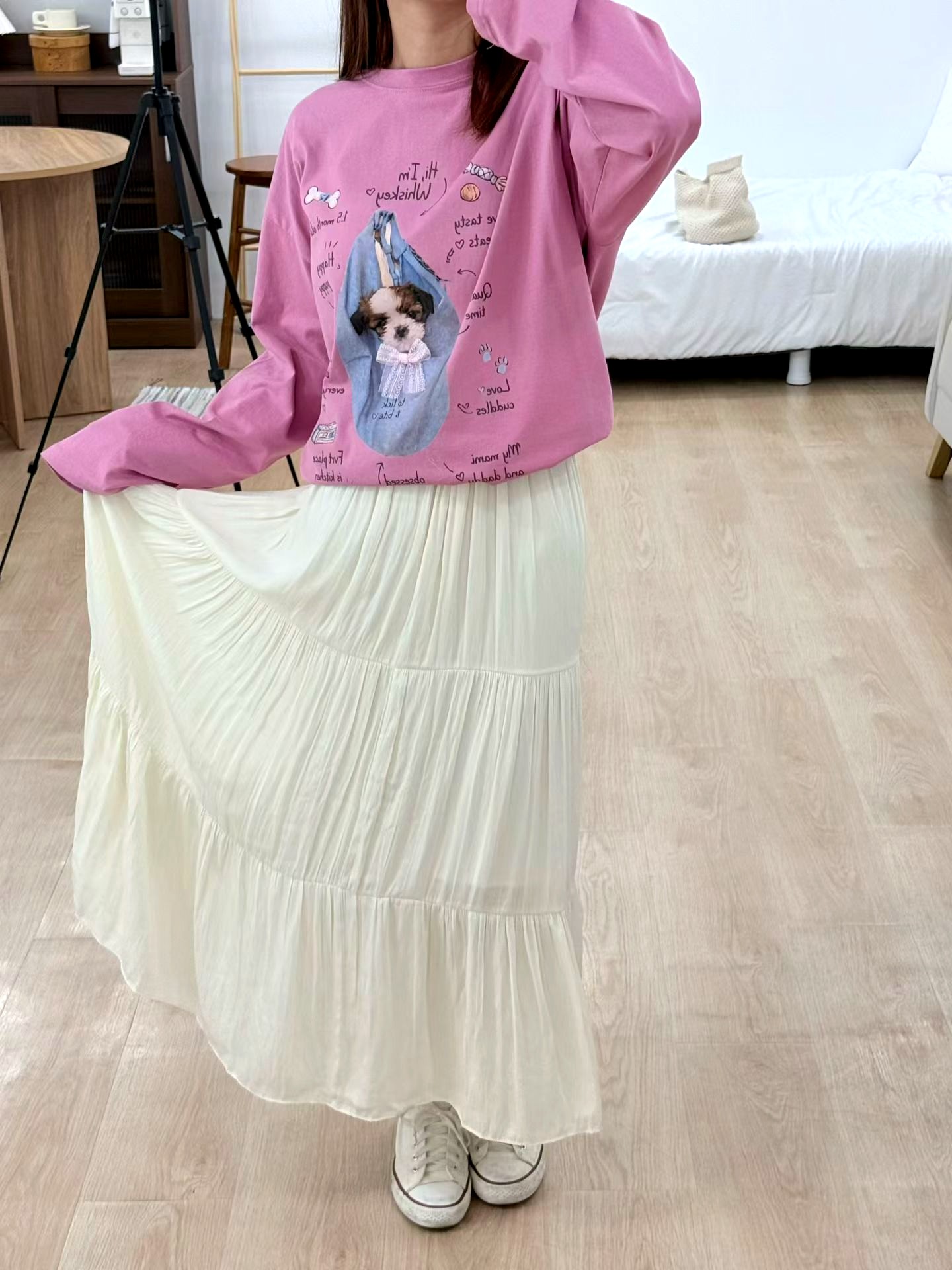 상쾌하고 다재다능한 롱 스커트 - 여름 나들이를 위한 가벼운 편안함