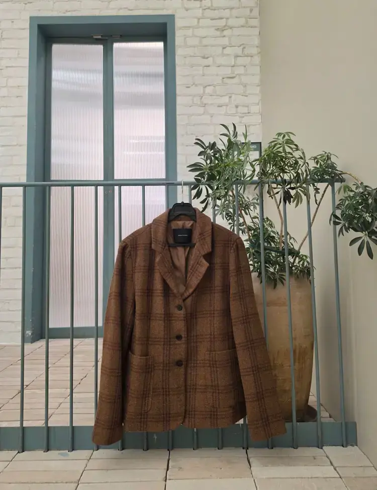 클래식 체크 캐주얼 재킷 - 패셔너블하고 다재다능