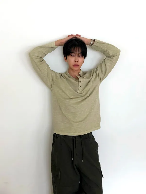 Stylish Casual Men's Long Sleeve Top, Comfortable and Breathable