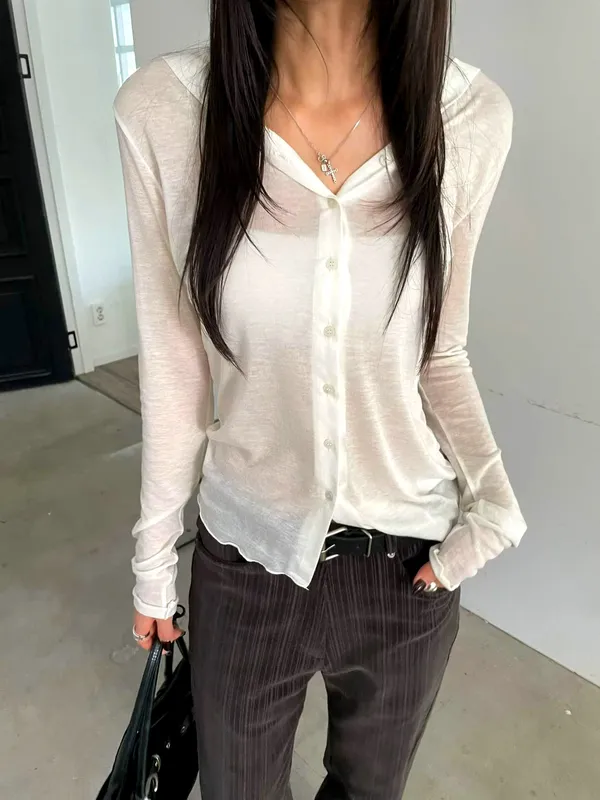 Lightweight Breathable Women's T-Shirt, Elegant Minimalist Style